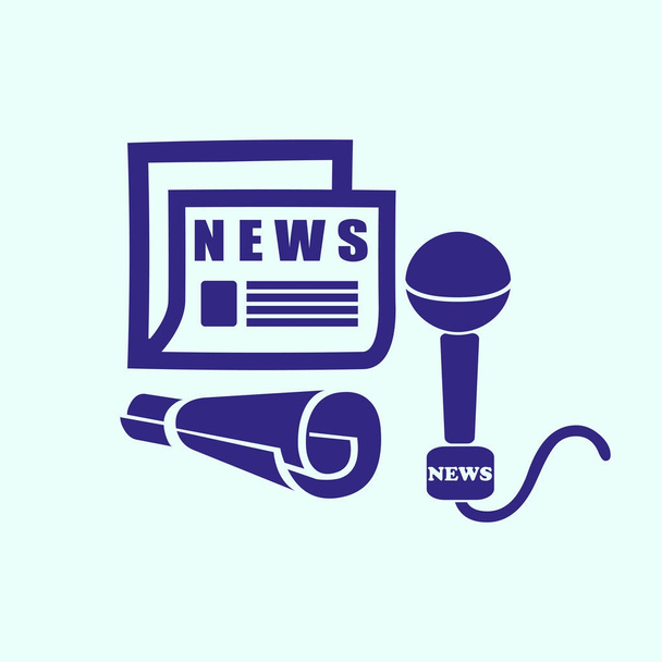 икона новостей, СМИ
 - Вектор,изображение