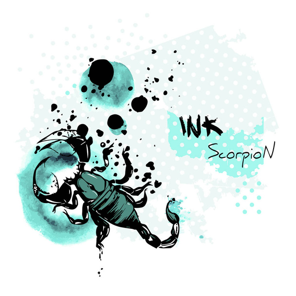 Ručně tažené scorpion - Vektor, obrázek