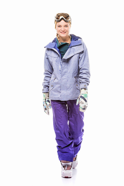 woman in snowboard costume - Photo, Image