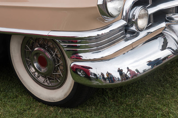 Classic car headlight - Photo, Image