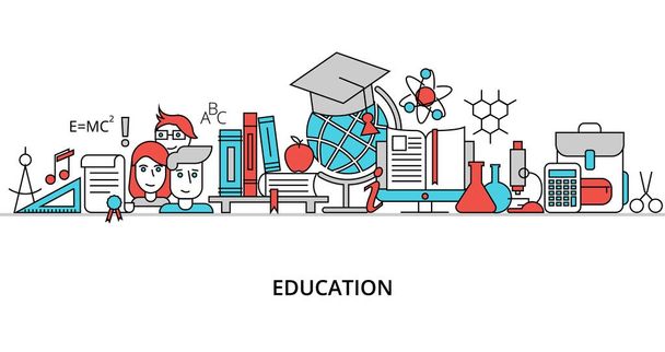 Concept of education process - Vector, Image