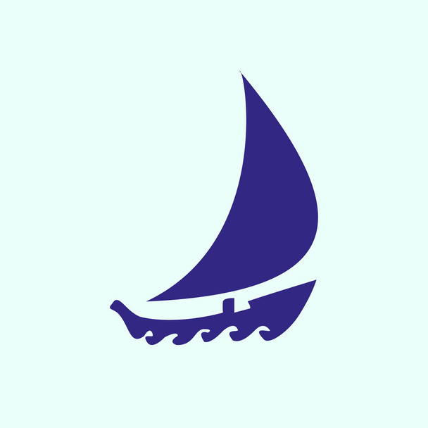 Barca icona piatta
 - Vettoriali, immagini