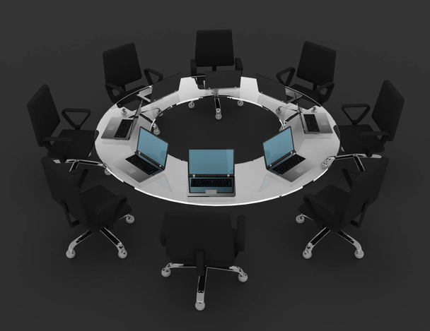 Business Meeting Konzept. 3D gerenderte Illustration - Foto, Bild