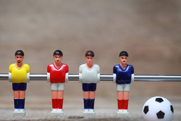 Futebol de mesa .foosball jogadores de plástico
 - Foto, Imagem