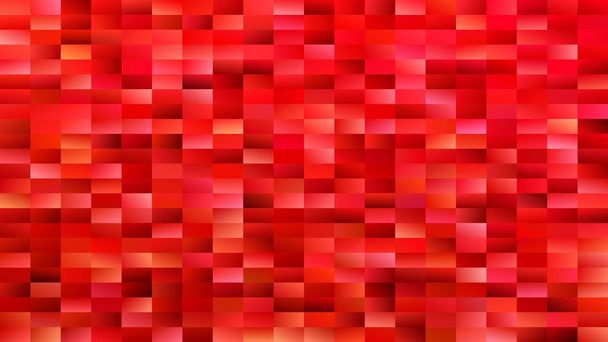 Czerwona mozaika geometryczna prostokąt tła - design nowoczesny wektor - Wektor, obraz