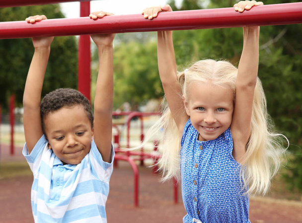 Cute children on playground - Photo, Image