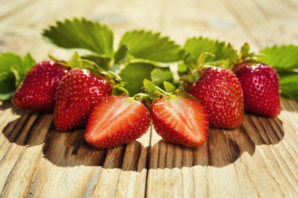 strawberries in basket, strawberry basket, strawberries on wooden table, strawberry, basket with strawberries, strawberries in natural background,fruit concept,fresh strawberry - Photo, Image