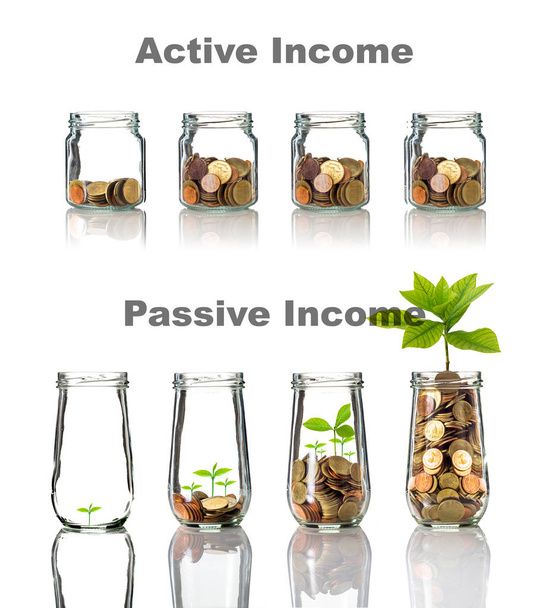 Active and Passive income concept  - Photo, Image