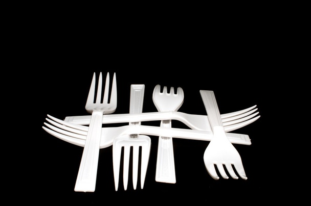 Fourchettes en plastique
 - Photo, image