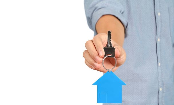 house key in a hand  - Foto, Imagen
