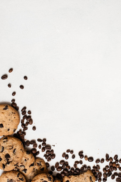 Wholegrain chocolate scone with coffee grains - Foto, immagini