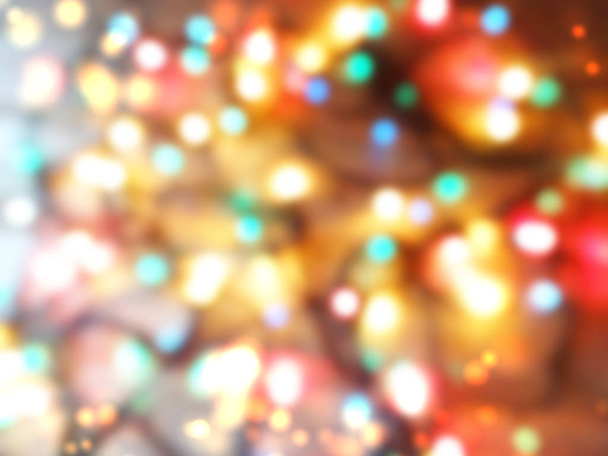abstrato fundo macio embaçado natal luzes guirlanda
 - Foto, Imagem