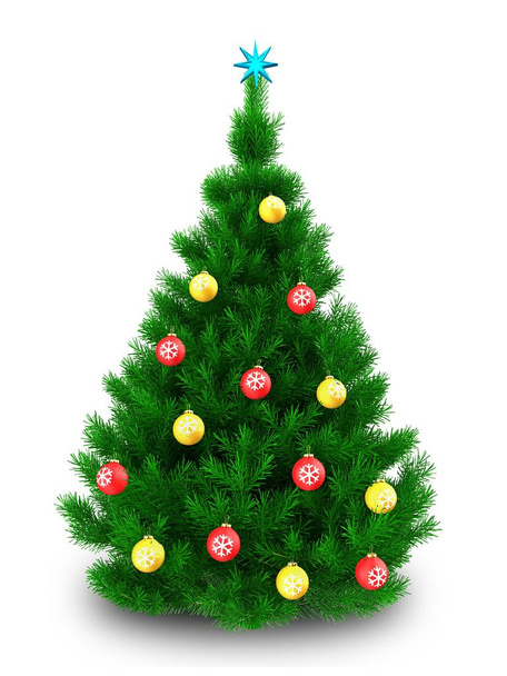 illustration of  Christmas tree - Photo, Image
