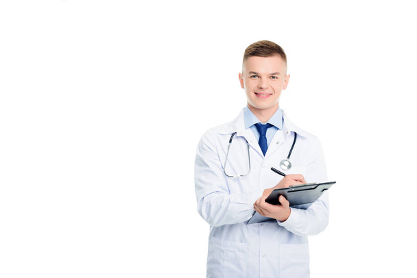 male doctor with diagnosis - Foto, Bild