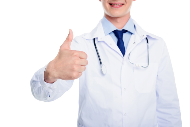 doctor with thumb up - Fotó, kép
