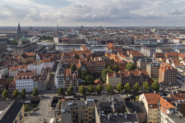 Вид с воздуха на город Копенгаген - Дания
 - Фото, изображение