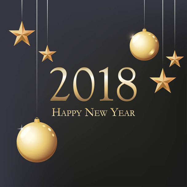 New Year 2018 - Vector, Image