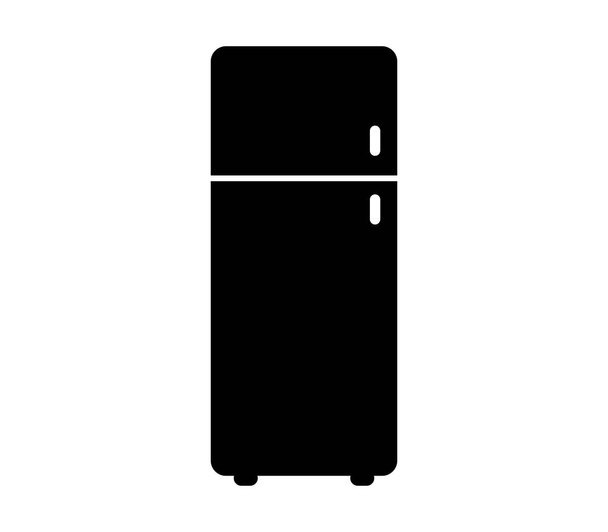 Hűtő ikon fehér háttér - Vektor, kép