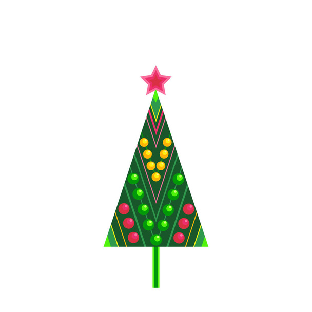 Christmas tree icon - Vector, Image