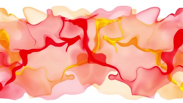 digital turbulenta pintura chapoteo humo nube suave abstracto fondo rojo amarillo - nueva calidad única colorido alegre movimiento dinámico vídeo metraje
 - Metraje, vídeo