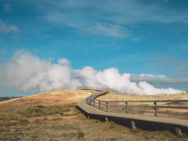 viajar através da Islândia país norte beleza vulcão deserto montanhas geyser água cachoeira cavalos água paisagem lago pôr do sol neve geleira vista do avião
 - Foto, Imagem
