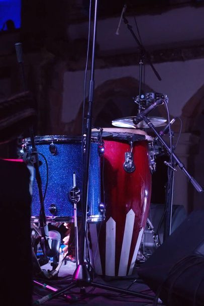 Conga drums in the stage - Photo, Image