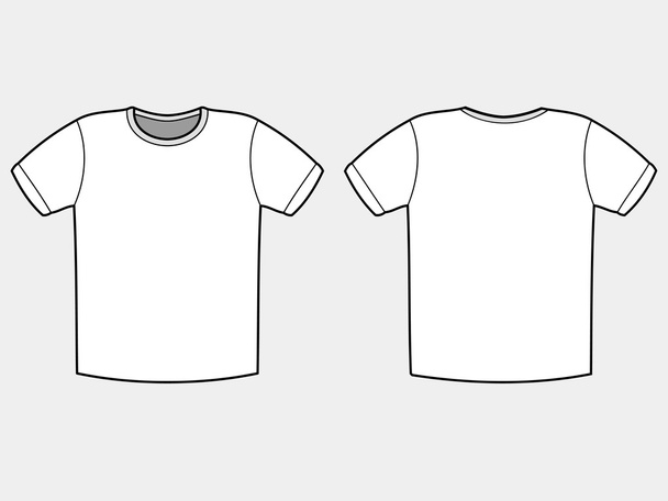 White shirt on gray backgound - Vector, Image