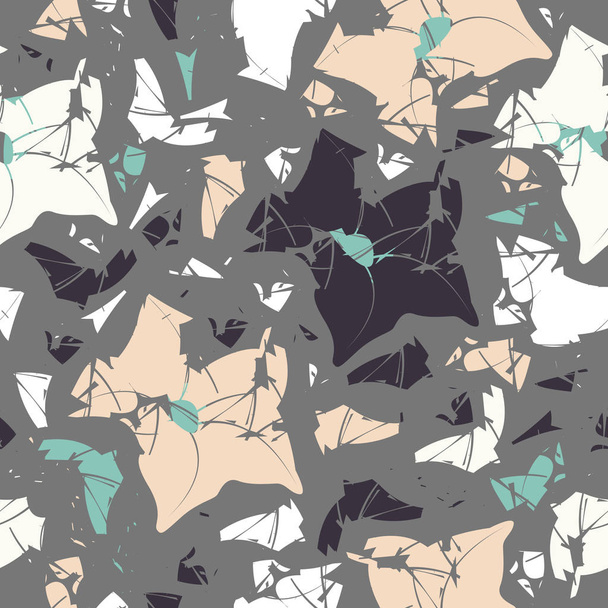 Abstract seamless pattern with bellflowers - Vektör, Görsel