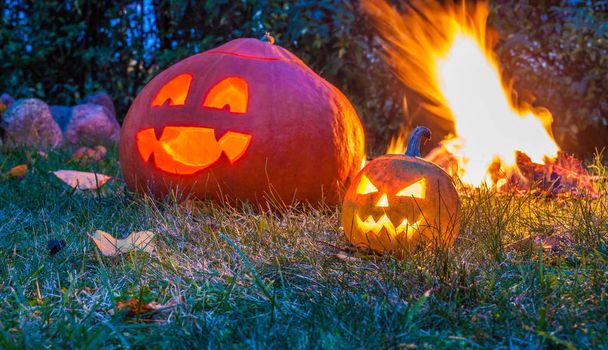 Amazing Halloween pumpkins - Foto, afbeelding