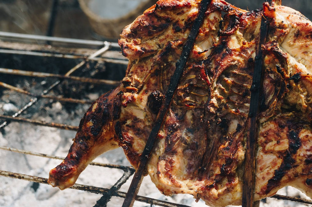 Chicken steak grilled for barbeque food - Photo, Image