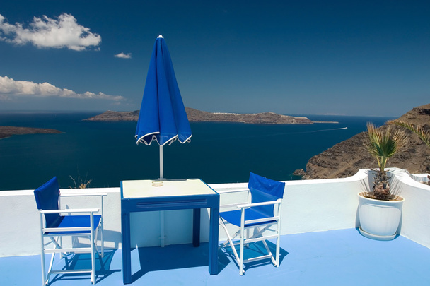 Summer blue balcony - Photo, Image
