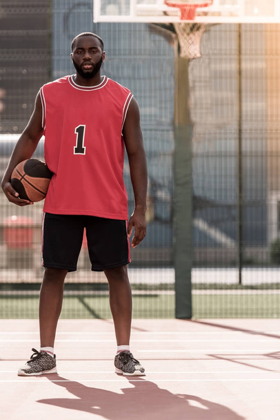 Afro American basketball player - Foto, Imagen