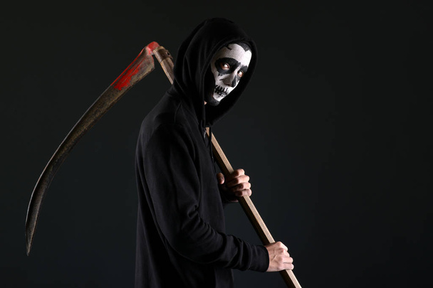 grim reaper with a scythe  - Fotó, kép