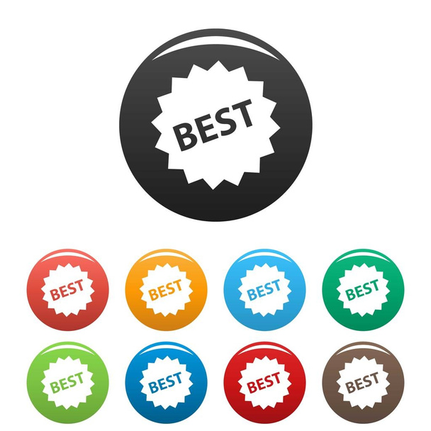Best sign icons set vector - Vector, Image