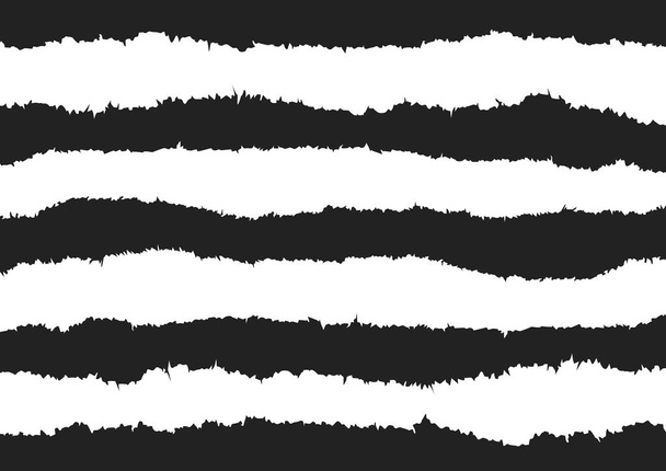Разорванные бумажные полоски на черном фоне
 - Вектор,изображение