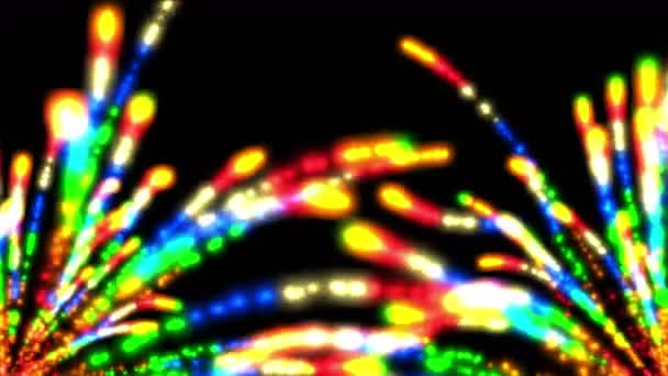 4k Fondo de fuegos artificiales de llama de color abstracto, telón de fondo de partículas de explosión de vacaciones
 - Metraje, vídeo