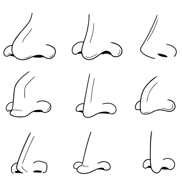 vector set of nose - Vector, Image