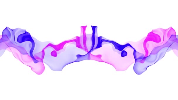 digital turbulenta pintura chapoteo humo nube suave abstracto fondo azul púrpura - nueva calidad única colorido alegre movimiento dinámico vídeo metraje
 - Metraje, vídeo