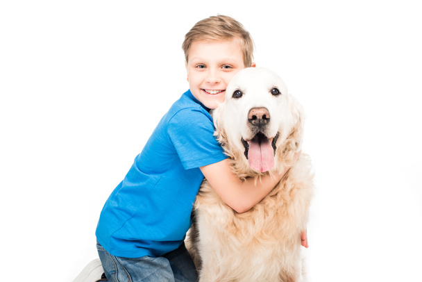 Niño con perro
 - Foto, imagen