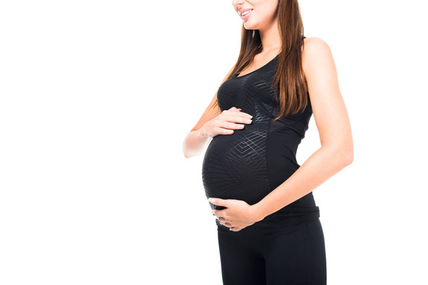 happy pregnant woman - Фото, зображення