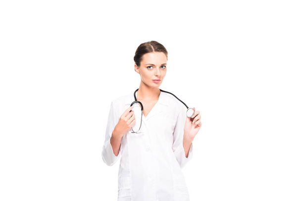 doctor with medical stethoscope - Фото, изображение