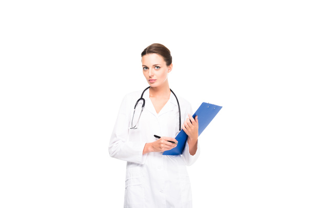 professional doctor with folder - Photo, Image