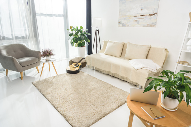 Minimalistický obývací pokoj interiér - Fotografie, Obrázek