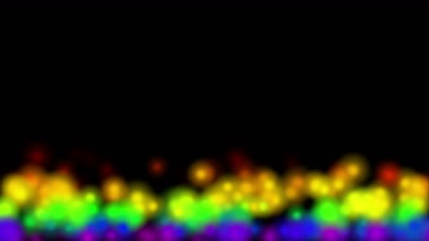 4 k színes pontok, szeret firefly.firework fesztivál tűz részecske ion meleg gőz. - Felvétel, videó