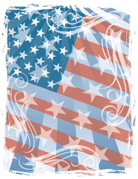bandiera americana sfondo - Vettoriali, immagini
