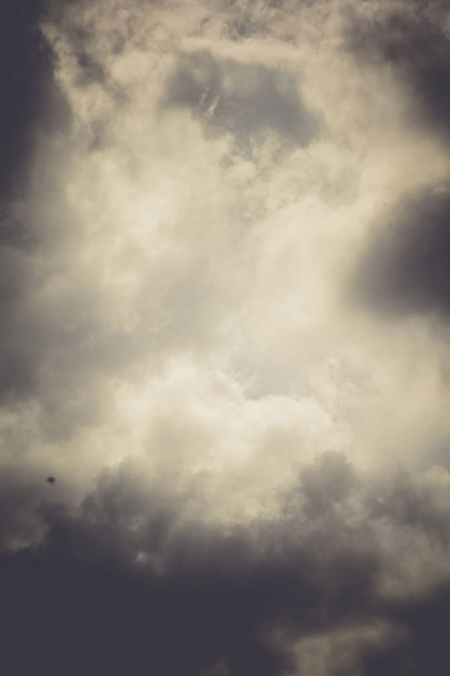 Sky and Heavy Clouds Retro - Photo, Image