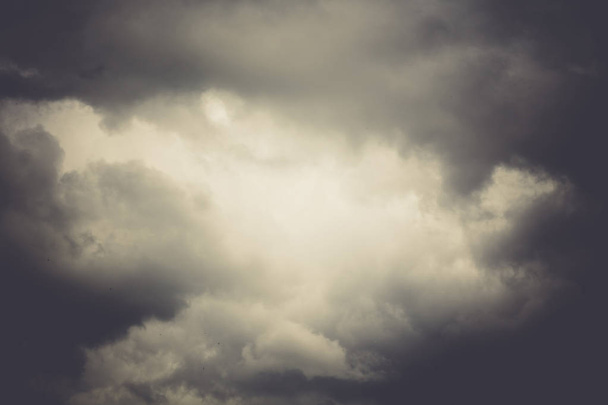 空と雲のレトロ - 写真・画像