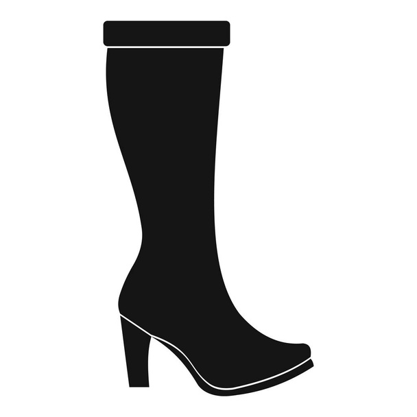 Woman boots icon vector simple - Vector, afbeelding
