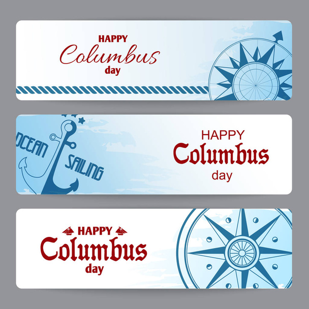 Feliz tarjeta del Día de Colón
 - Vector, imagen