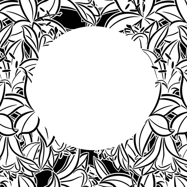vector frame with flowers - Вектор,изображение